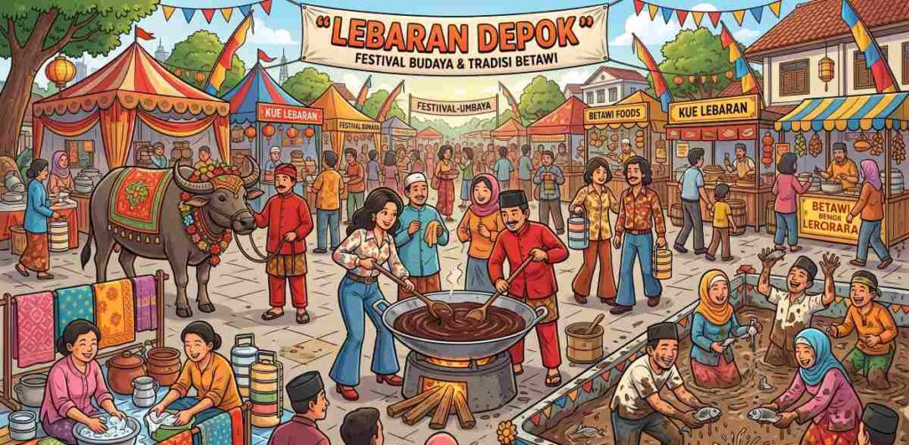 festival lebaran depok 2026 meriahkan hut ke 27 kota depok