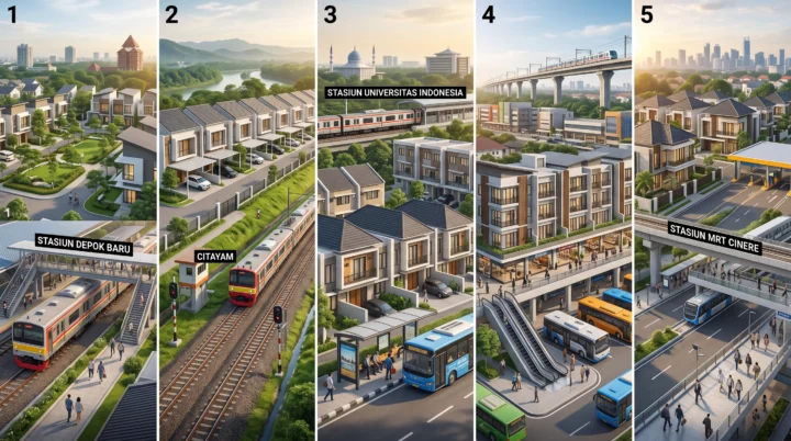 5 Rekomendasi Perumahan Strategis di Depok yang Punya Akses Langsung ke Transportasi Massal