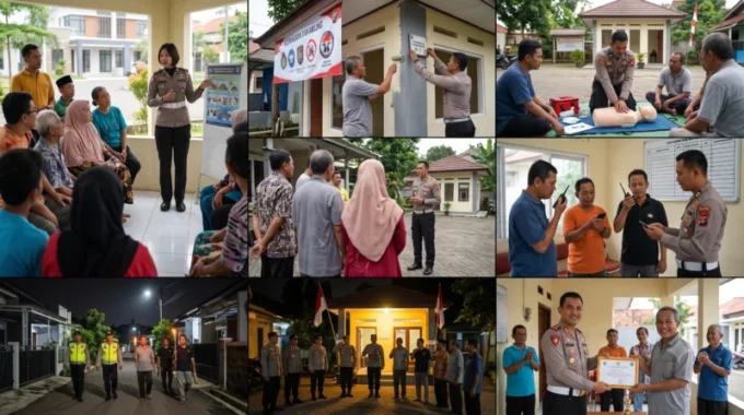 7 Upaya Sinergi Polisi dan Warga Depok dalam Menghidupkan Kembali Sistem Keamanan Lingkungan (Siskamling)