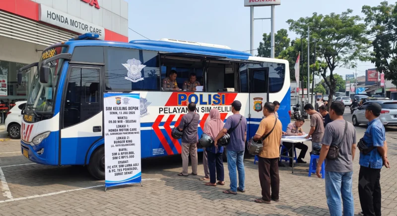 SIM Keliling Depok 13 Juli 2026: Dua Lokasi Perpanjangan SIM A dan C