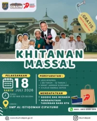 Pendaftaran Khitanan Massal Gratis DKUM Depok Dibuka untuk Warga