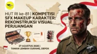LKP Lalita Cahaya Maida Gelar Lomba Character Makeup Bertema Perjuangan di Depok
