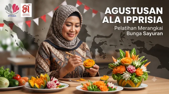 Agustusan Ala IPPRISIA: Padukan Seni Merangkai Bunga dan Semangat Patriotisme di Depok