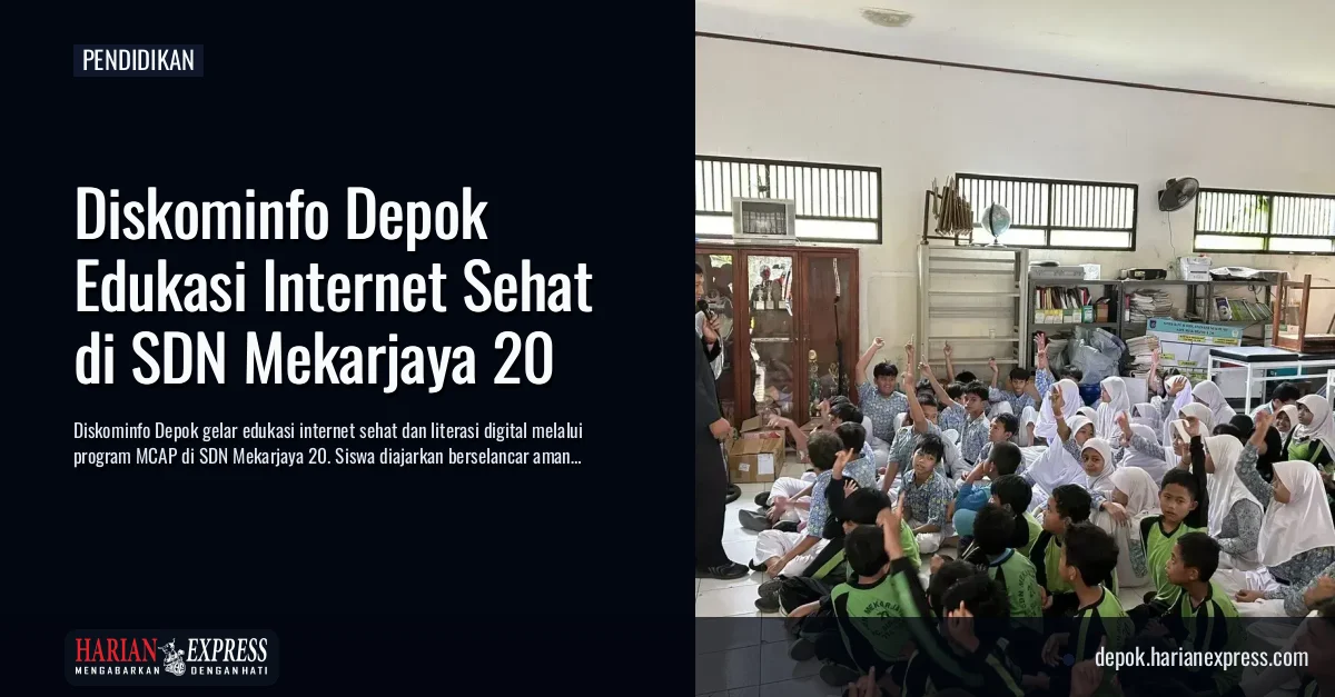 Diskominfo Depok Edukasi Internet Sehat di SDN Mekarjaya 20
