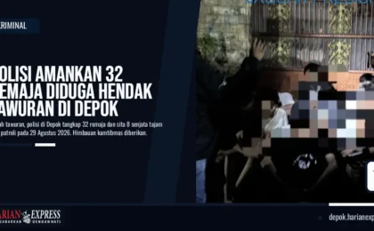 Polisi Amankan 32 Remaja Diduga Hendak Tawuran di Depok