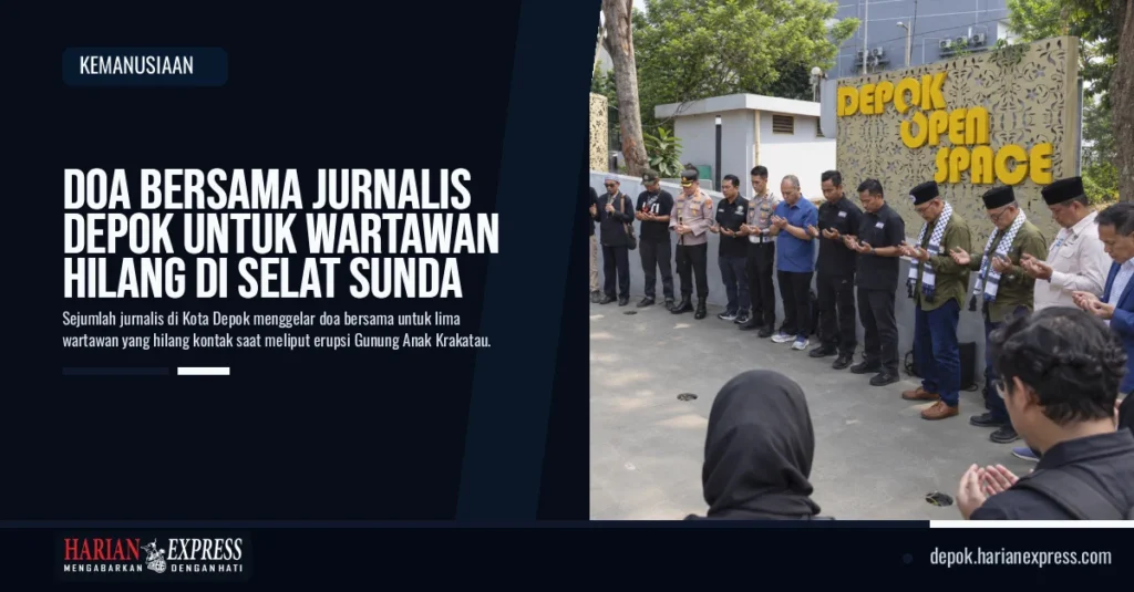 Doa Bersama Jurnalis Depok untuk Wartawan Hilang di Selat Sunda