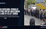 Doa Bersama Jurnalis Depok untuk Wartawan Hilang di Selat Sunda