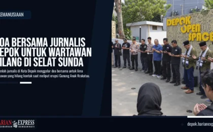 Doa Bersama Jurnalis Depok untuk Wartawan Hilang di Selat Sunda