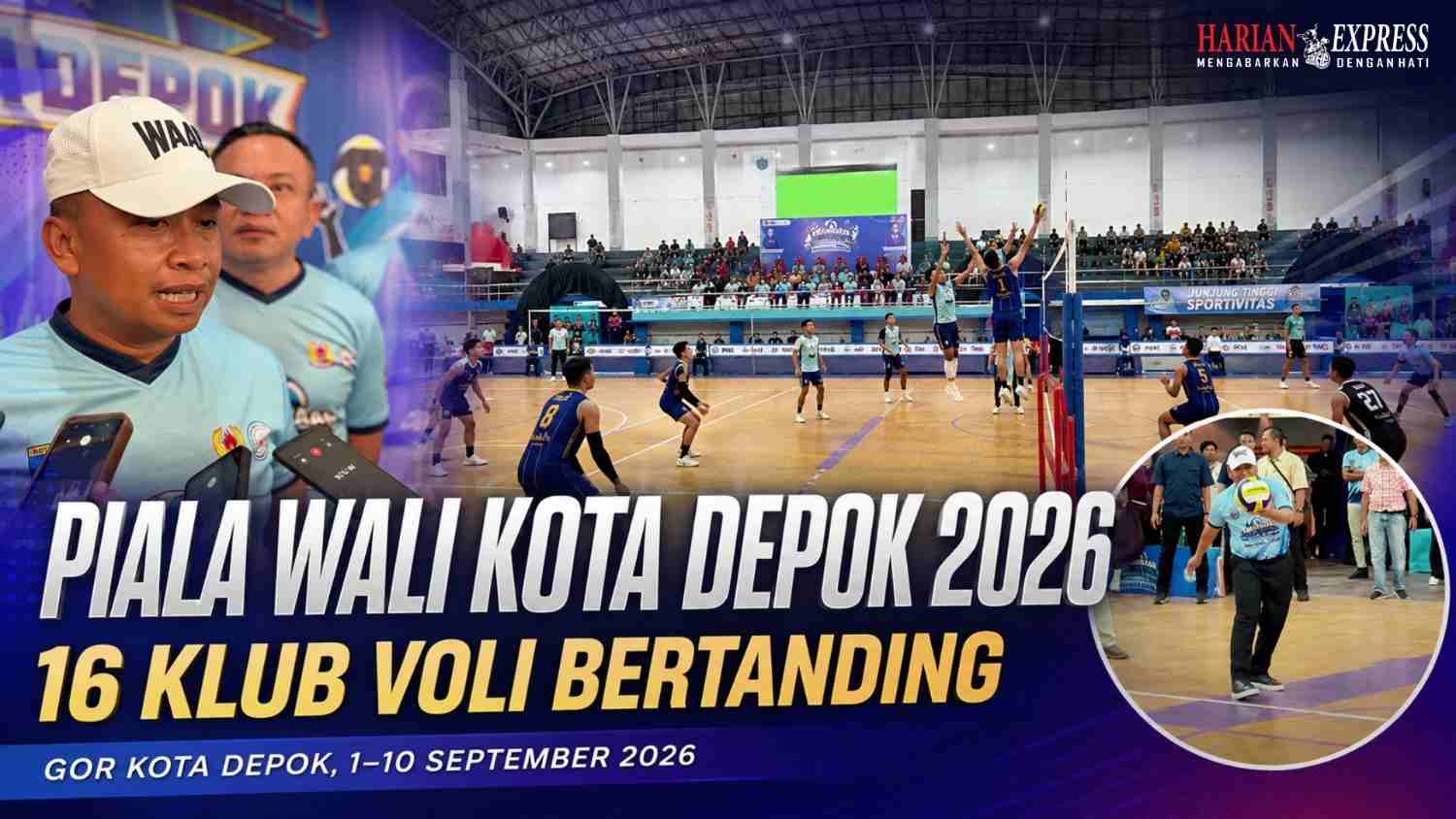 Piala Wali Kota Depok 2026 Diikuti 16 Klub Voli